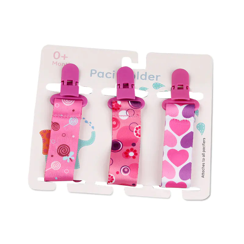Cartoon Pattern Baby Pacifier Teether Pack of Three
