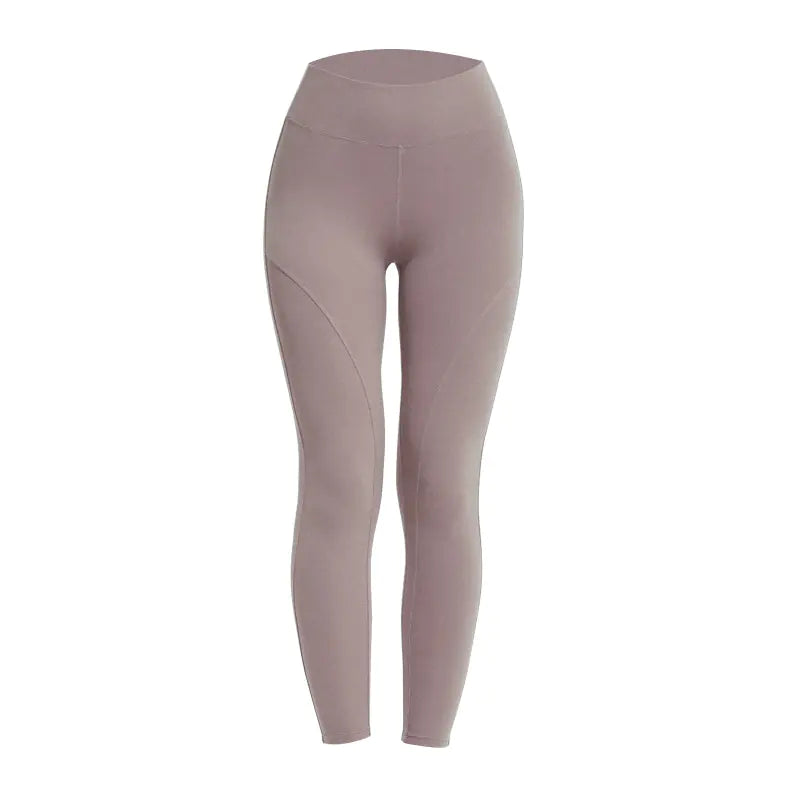 High-Waisted Breathable Stretch Yoga Pants for Running