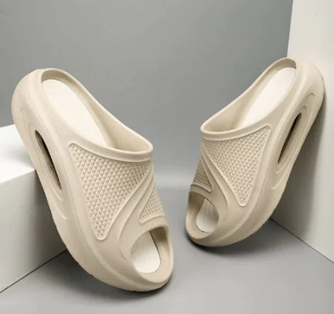 Men's Summer Pro Cloud Flip Flops - Khaki / Size 46 47