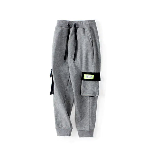 Kids' Cotton Sweatpants with Pockets for Teens