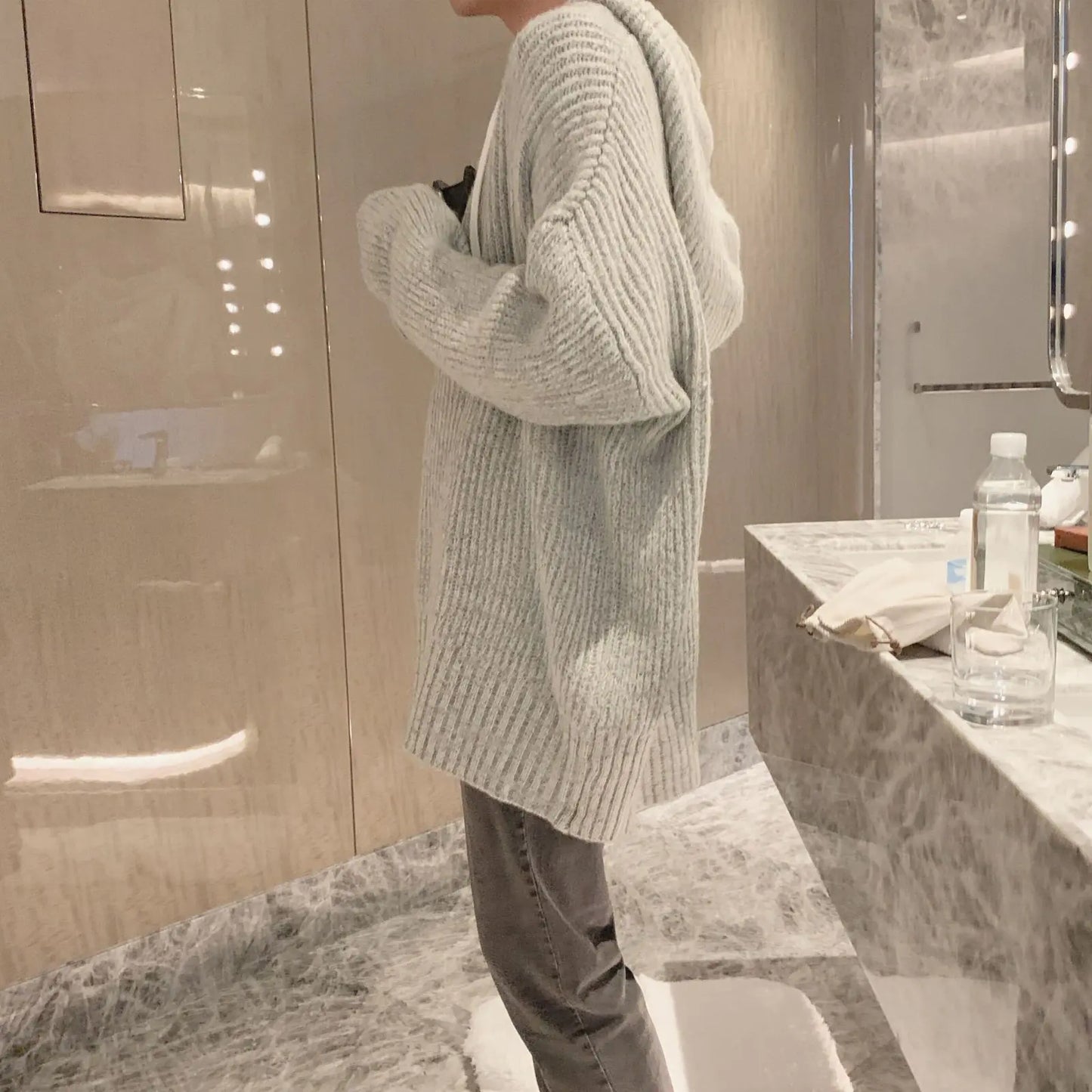 Winter Retro Loose Fit Hooded Sweater for Teens