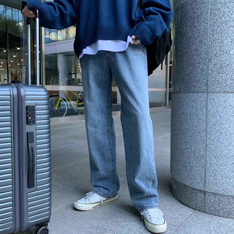 Loose Straight Pants for Autumn and Winter Trends